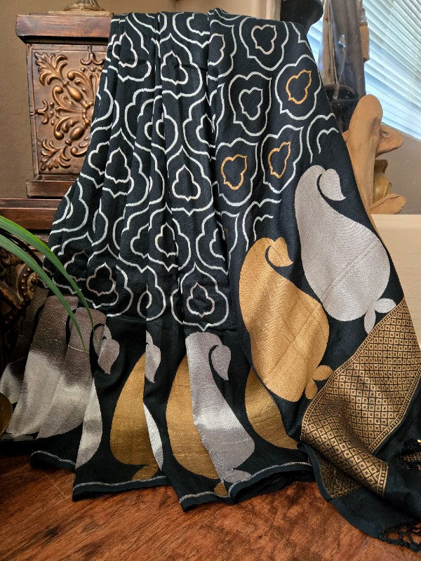 Tussar Georgette Banarsi Silk Saree