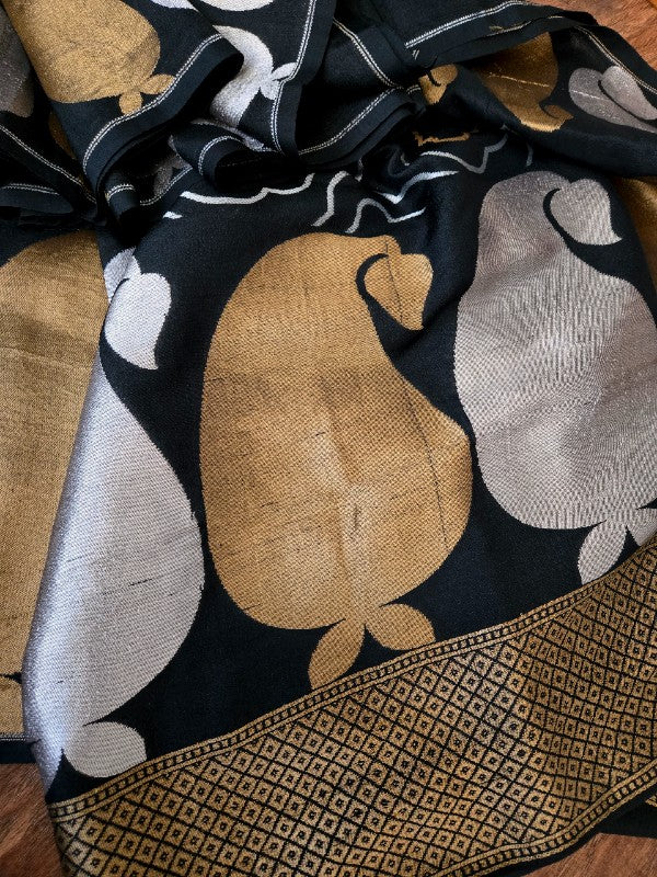 Tussar Georgette Banarsi Silk Saree