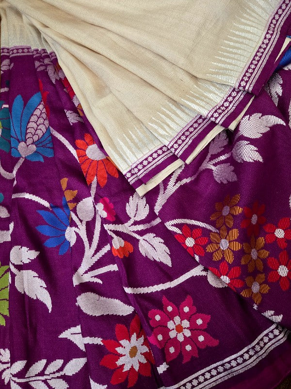 Tussar Georgette Banarsi Silk Saree