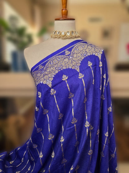 Tussar Georgette Banarsi Silk Saree