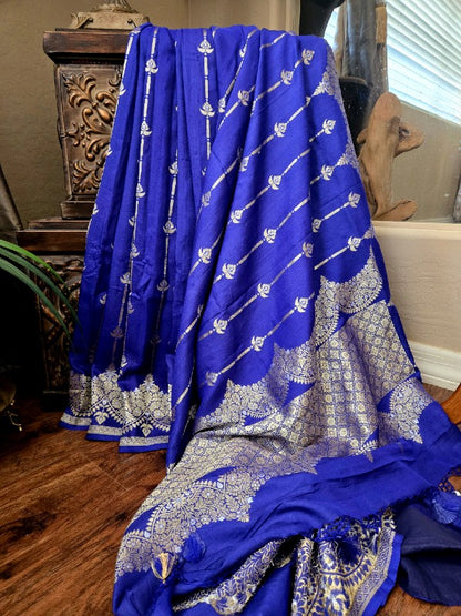 Tussar Georgette Banarsi Silk Saree