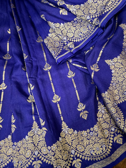 Tussar Georgette Banarsi Silk Saree