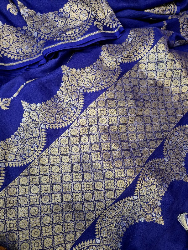 Tussar Georgette Banarsi Silk Saree
