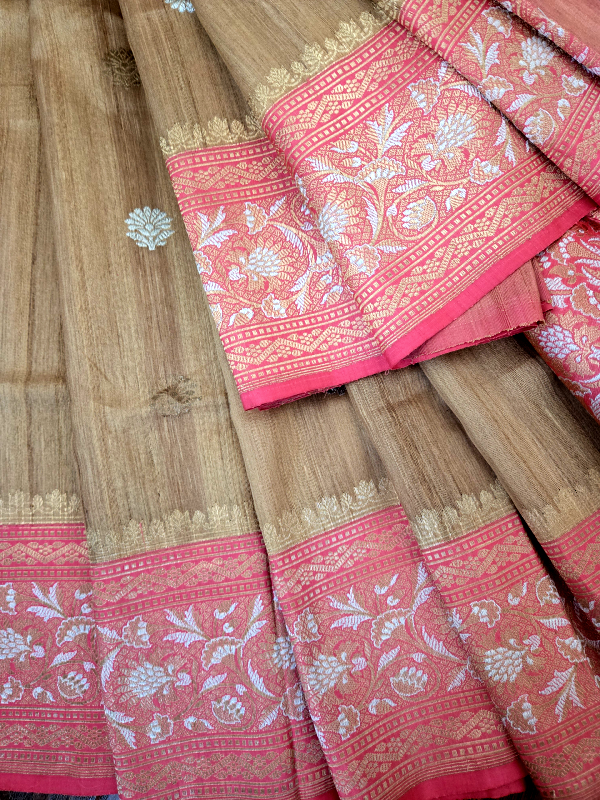 Tussar Silk Khadiyal Banarsi
