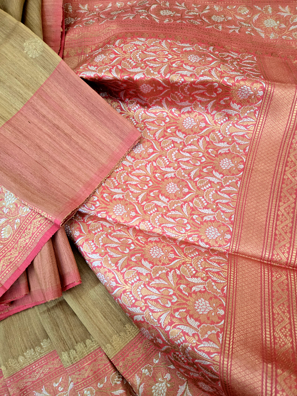 Tussar Silk Khadiyal Banarsi