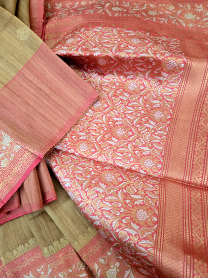 Tussar Silk Khadiyal Banarsi
