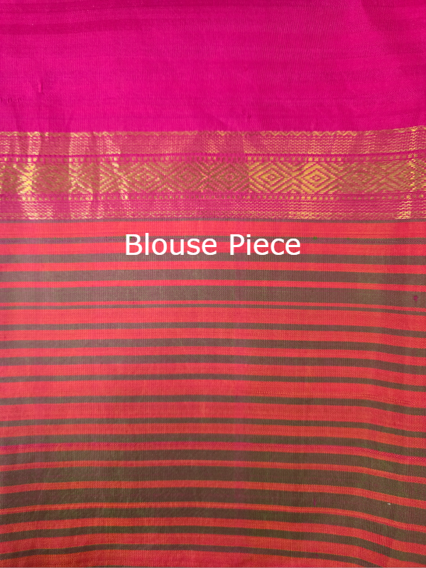 Block Print Kanjivaram Saree