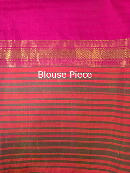 Block Print Kanjivaram Saree