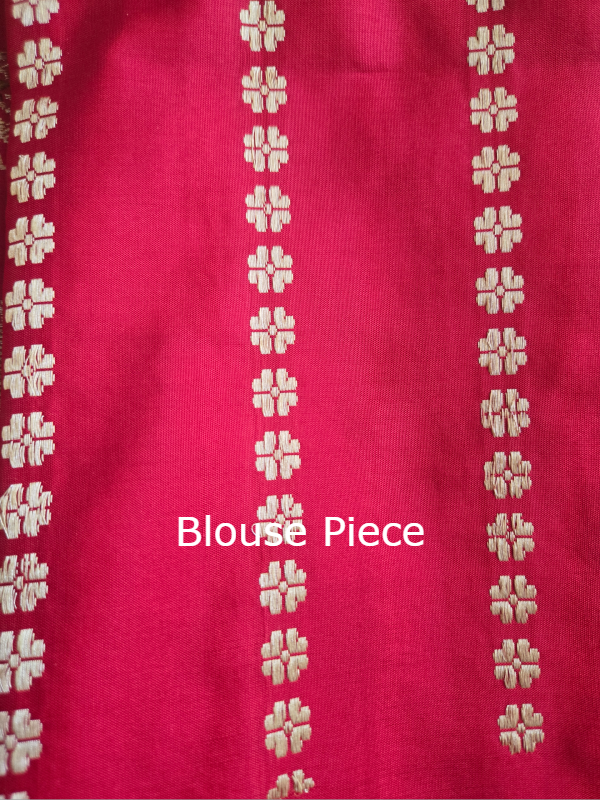 Khadua Jaal Ektara Katan Silk Meena Banarsi saree