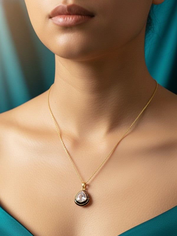 Moissanite Pendant and Earrings Set