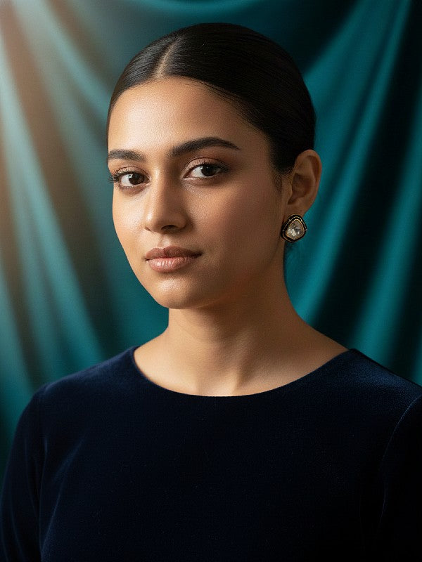 Moissanite Pendant and Earrings Set