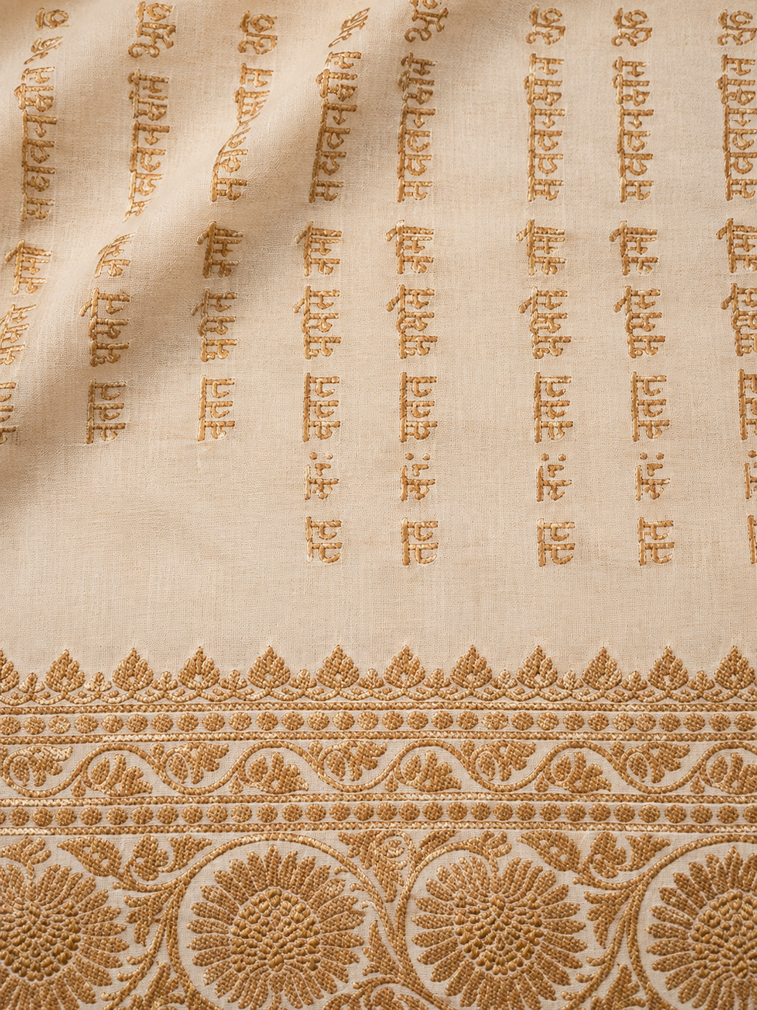 Block Print Khaddi Georgette Banarsi