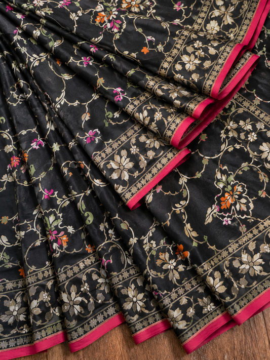 Ektara Silk Banarsi Jamdani Saree