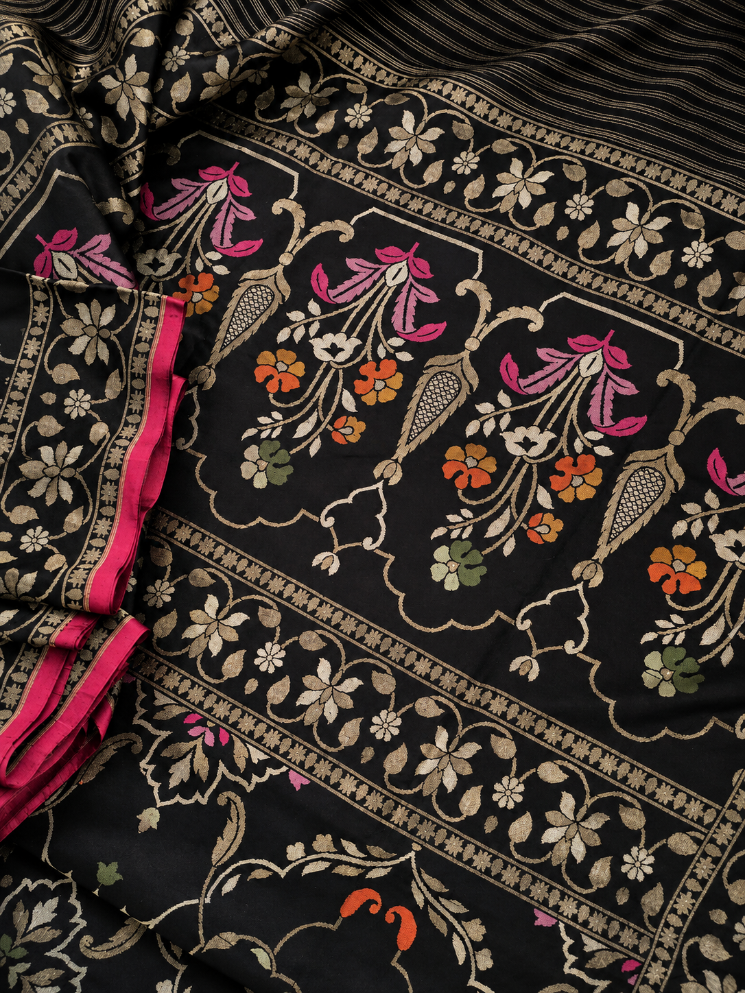 Ektara Silk Banarsi Jamdani Saree