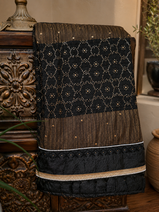 Pure Tussar Chikankari Saree