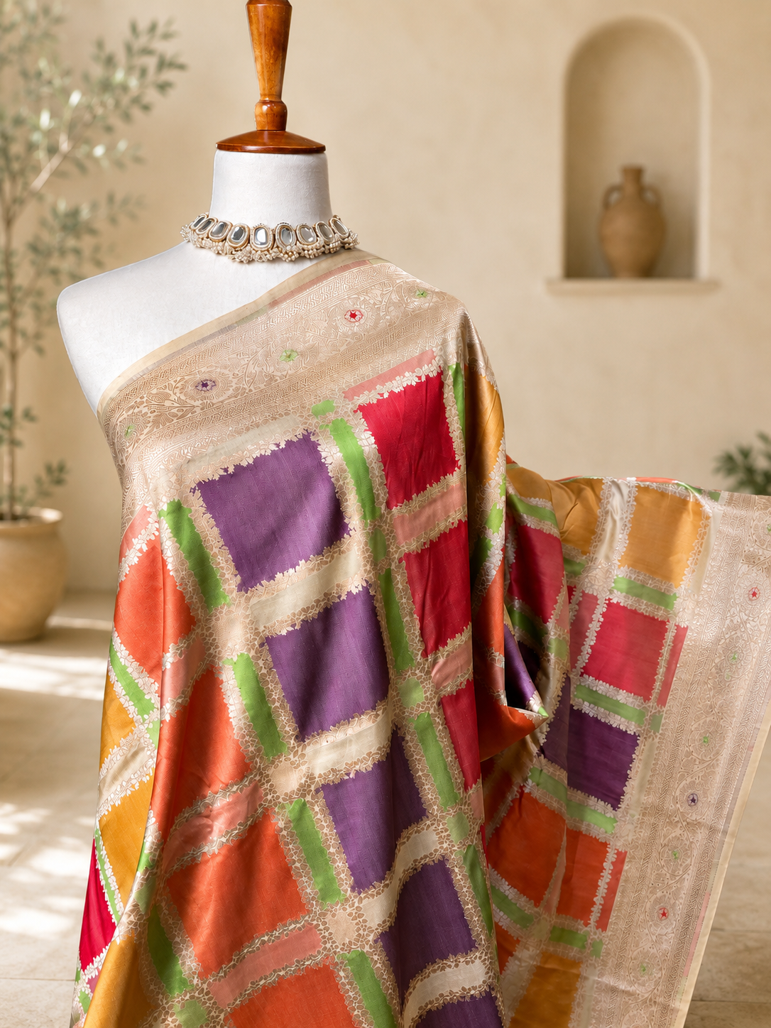 Rangkat Katan Silk Banarsi Saree