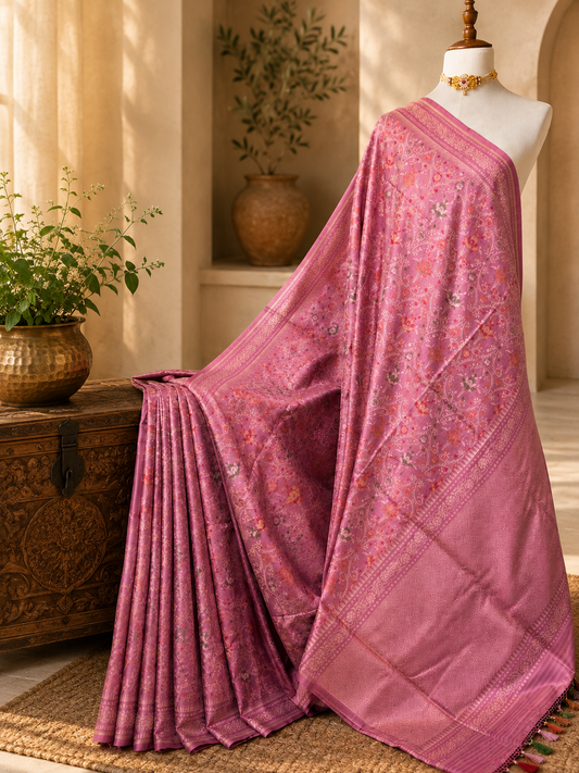 Ektara Silk Banarsi jamdani Saree