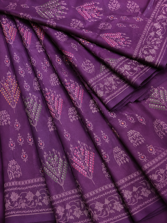 Ektara Silk Banarsi Jamdani Saree