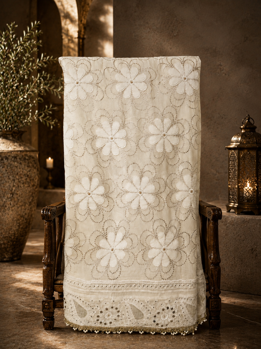 Exclusive Pure Georgette Chikankari Saree