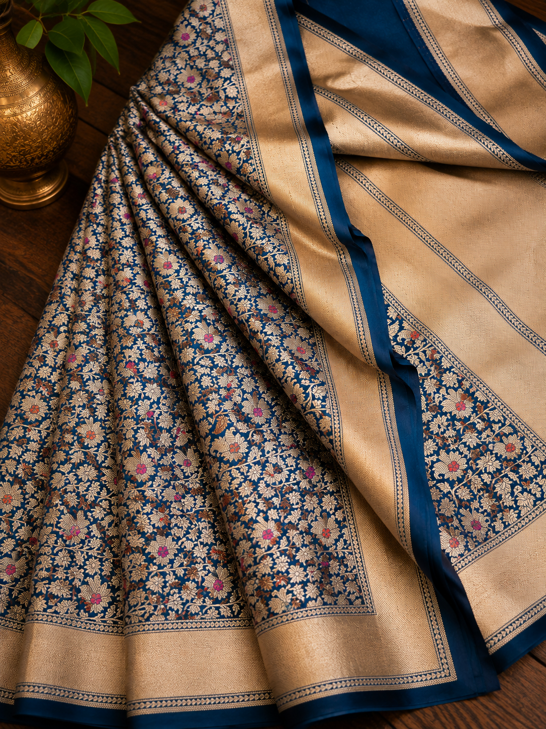 Katan Silk Vasikat Bricade Banarsi Saree