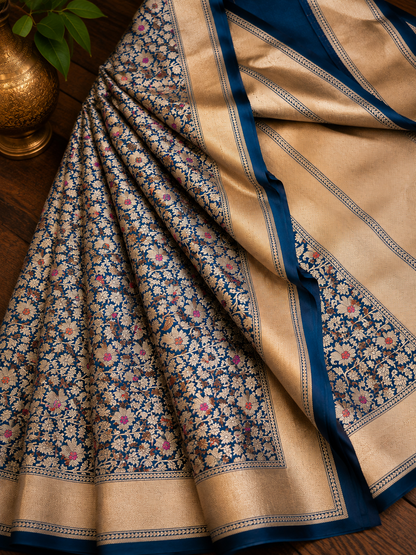 Katan Silk Vasikat Bricade Banarsi Saree