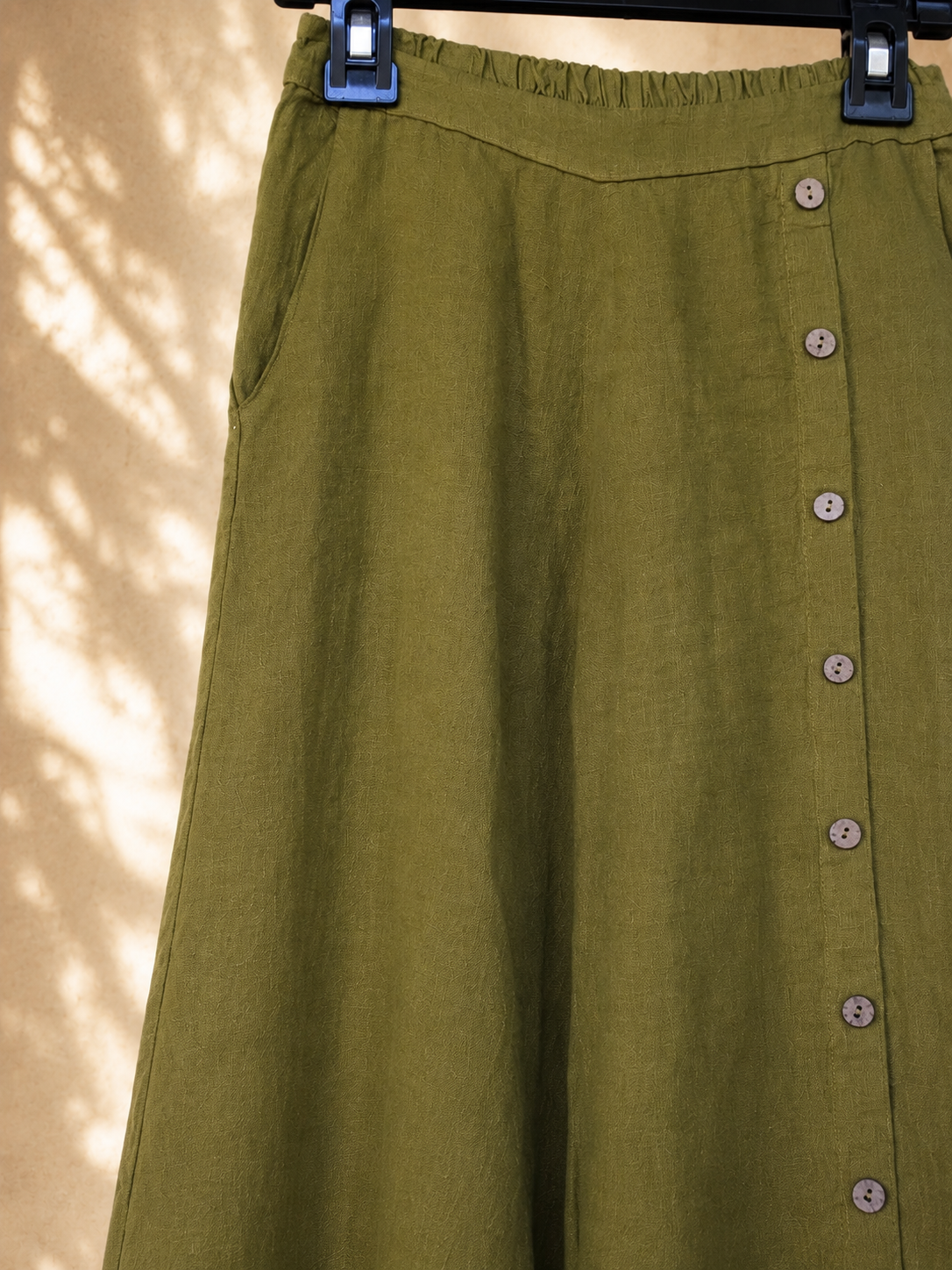 Wasabi Pure Linen Palazzo Pants