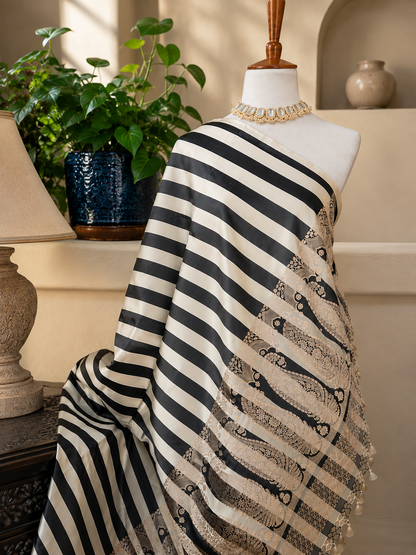 Contemporary Double Katan Banarsi Saree