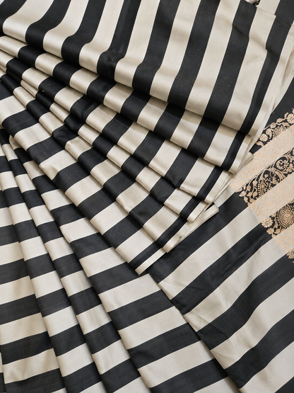Contemporary Double Katan Banarsi Saree