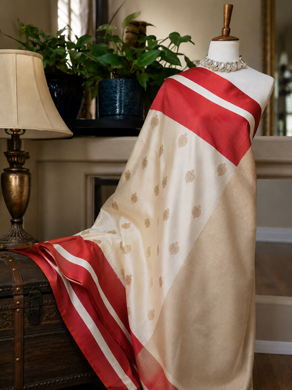 Contemporary Double Katan Banarsi Saree
