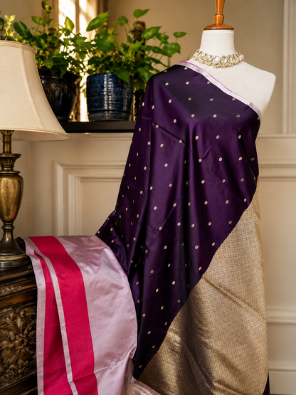 Contemporary Double Katan Banarsi Saree