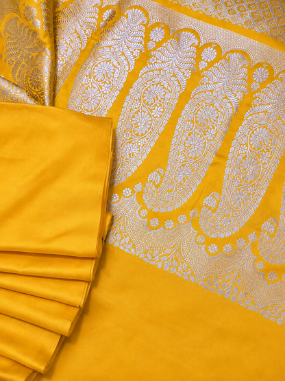 Contemporary Double Katan Banarsi Saree