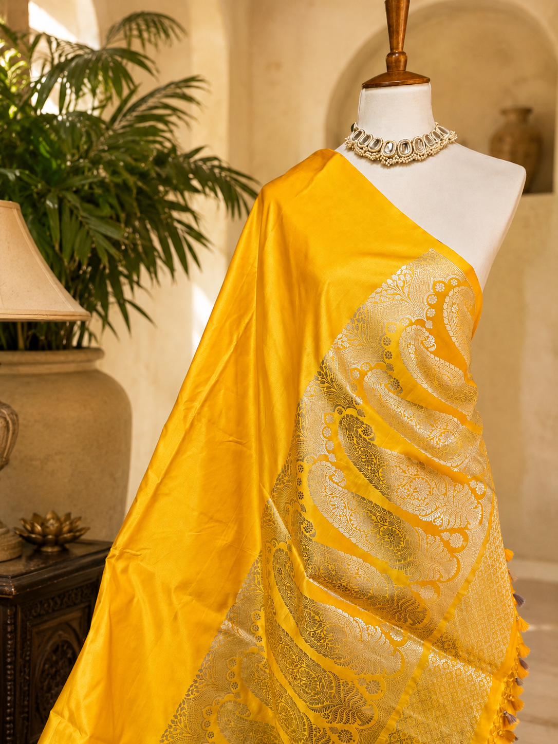 Contemporary Double Katan Banarsi Saree