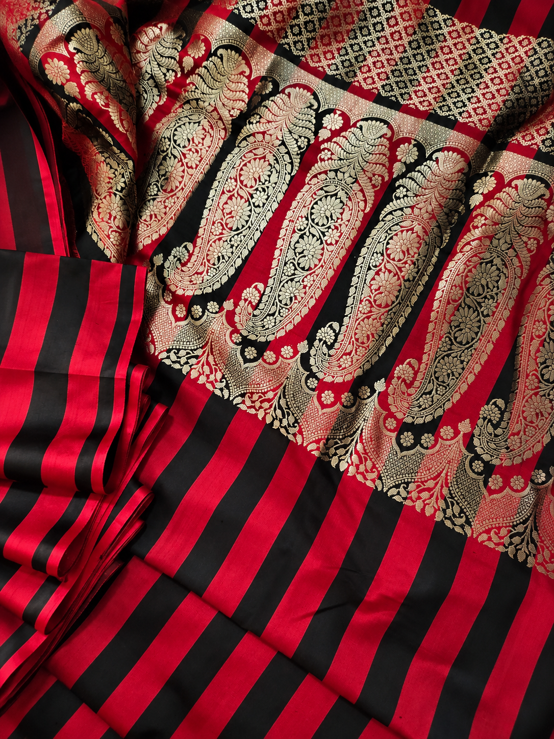 Contemporary Double Katan Banarsi Saree