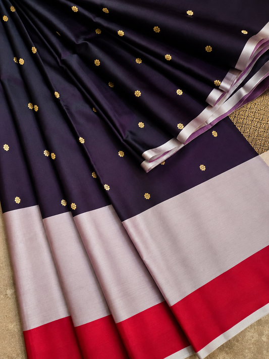 Contemporary Double Katan Banarsi Saree
