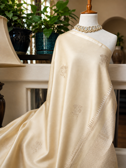 Contemporary Double Katan Banarsi Saree