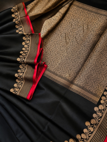 Contemporary Double Katan Banarsi Saree