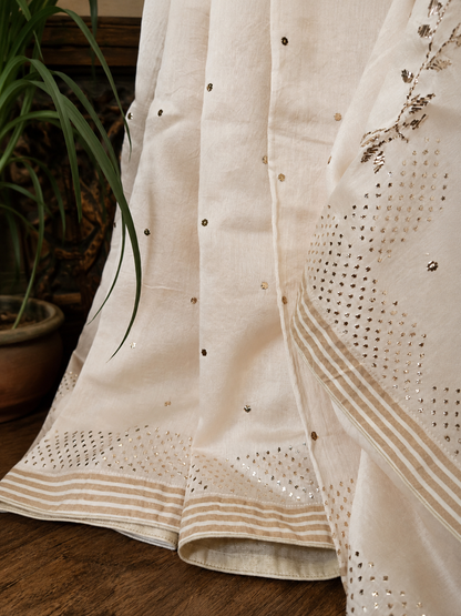 Blush Chanderi Kamdani Saree