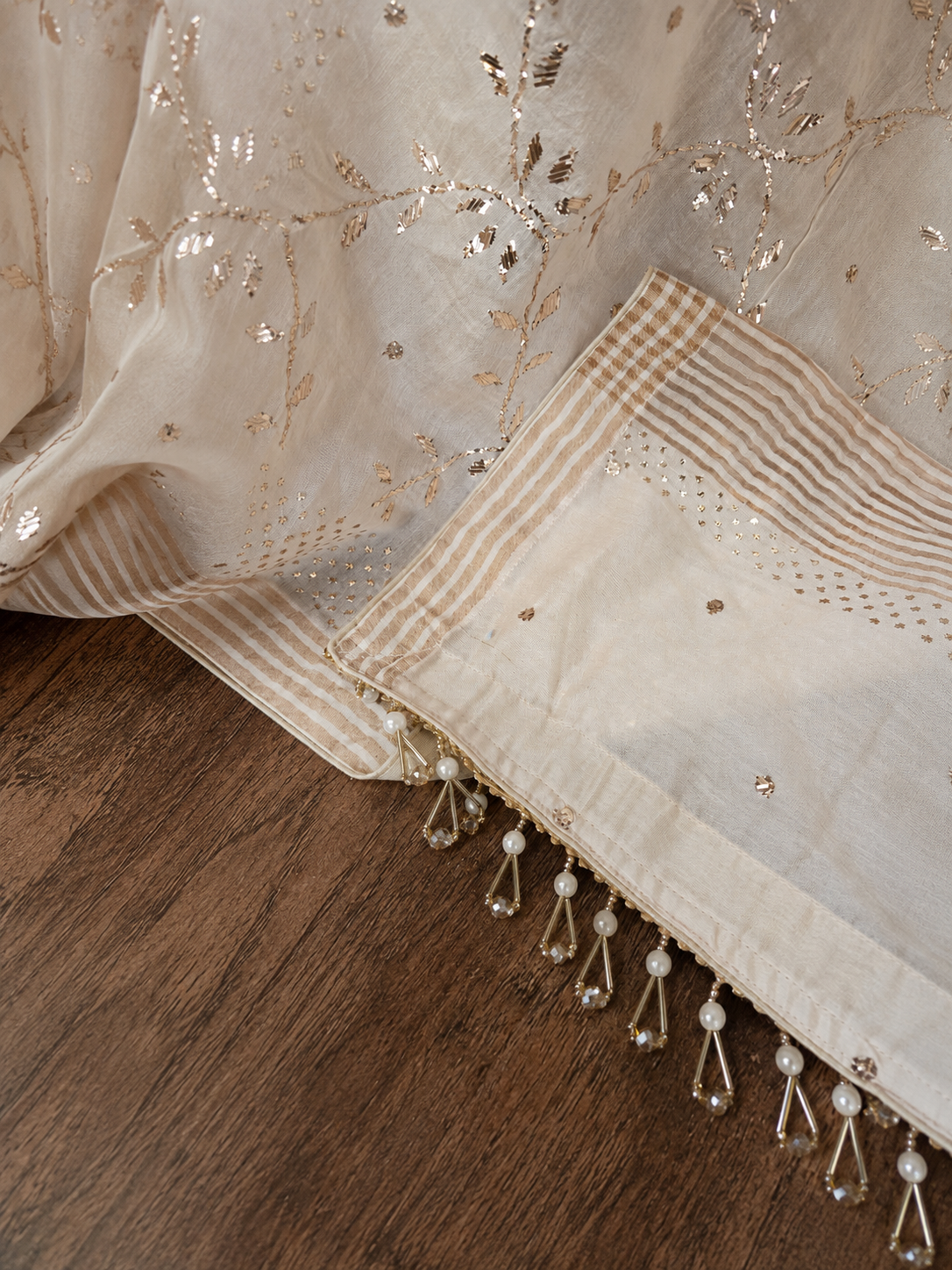 Blush Chanderi Kamdani Saree