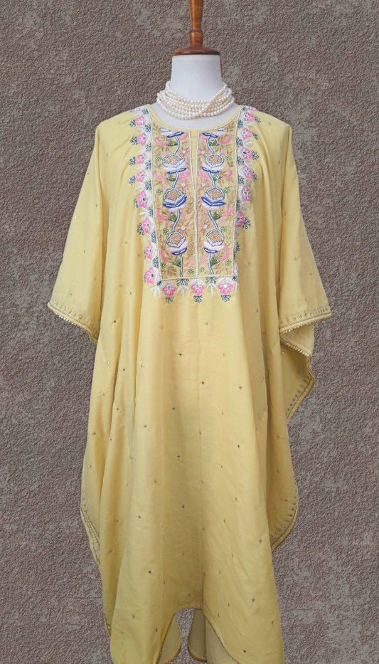 Velvet Anti-fit Zardozi Kaftan