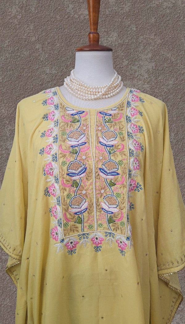 Velvet Anti-fit Zardozi Kaftan