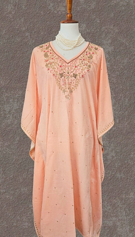 Velvet Anti-fit Zardozi Kaftan