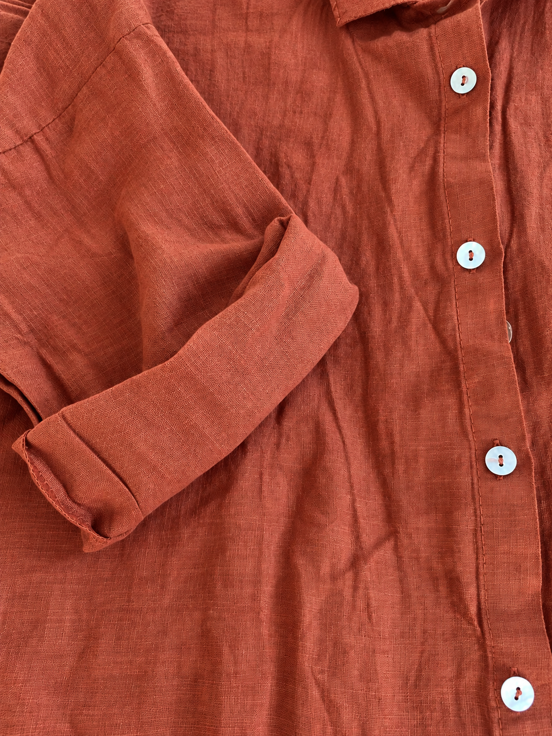 Cinnamon Pure Linen Co-ord Set