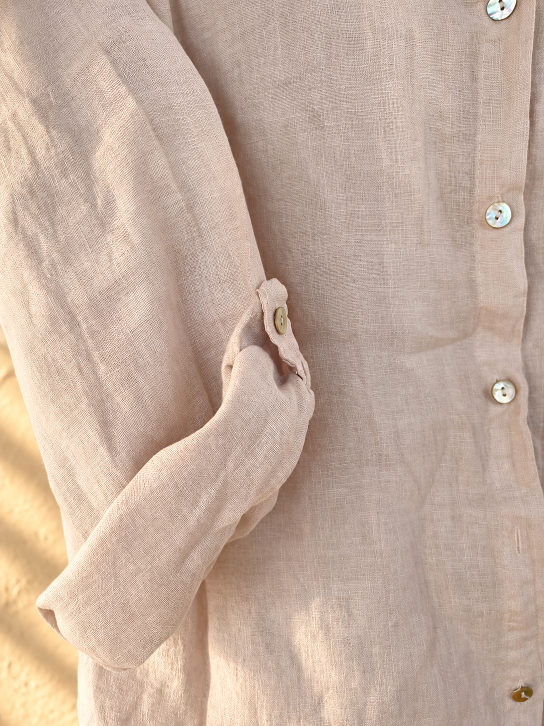 Taupe Pure Linen Co-ord Set
