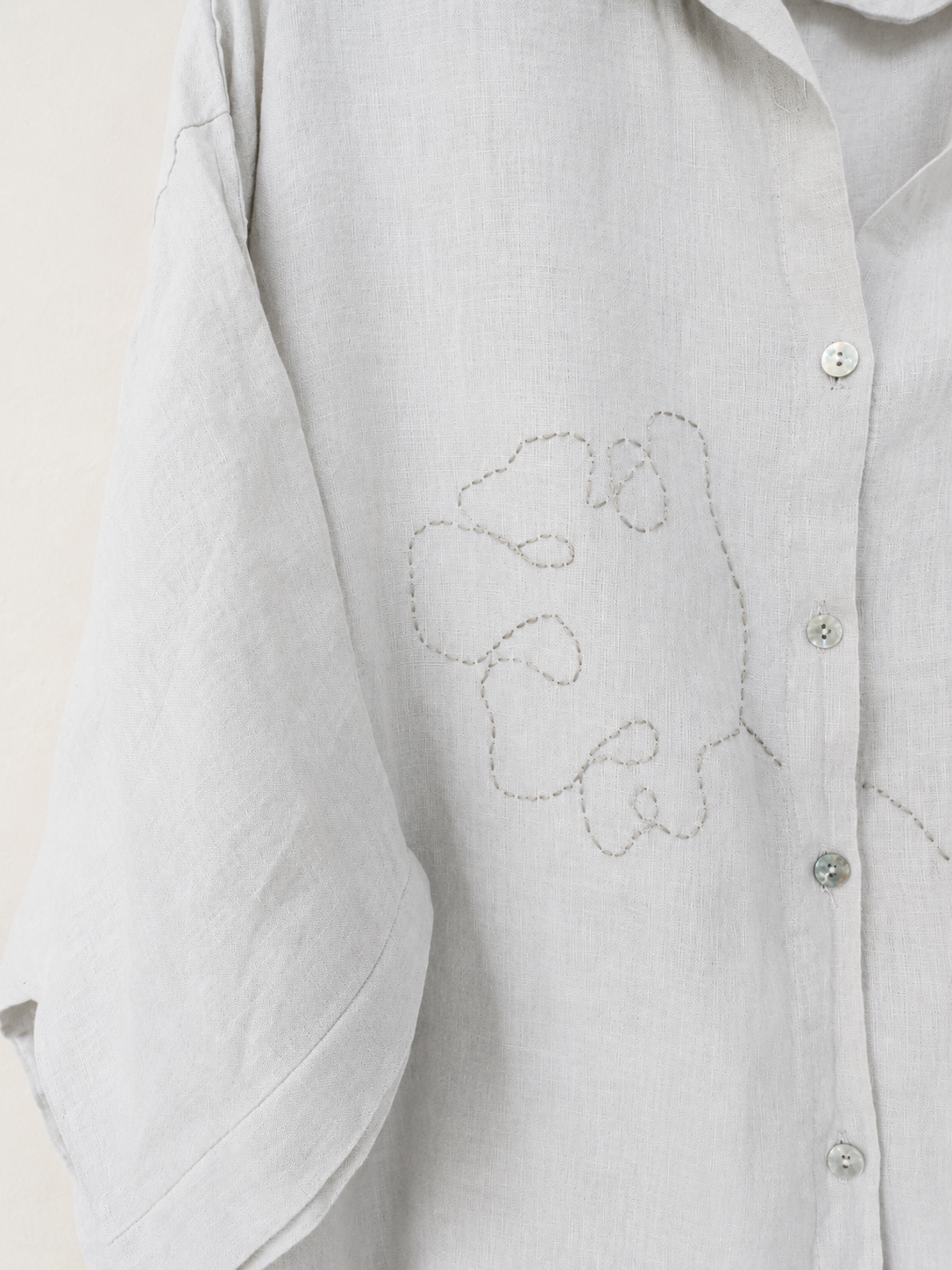 Beige Free Fit Shirt