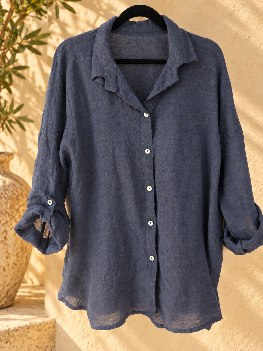Marine Pure Linen Co-ord Set