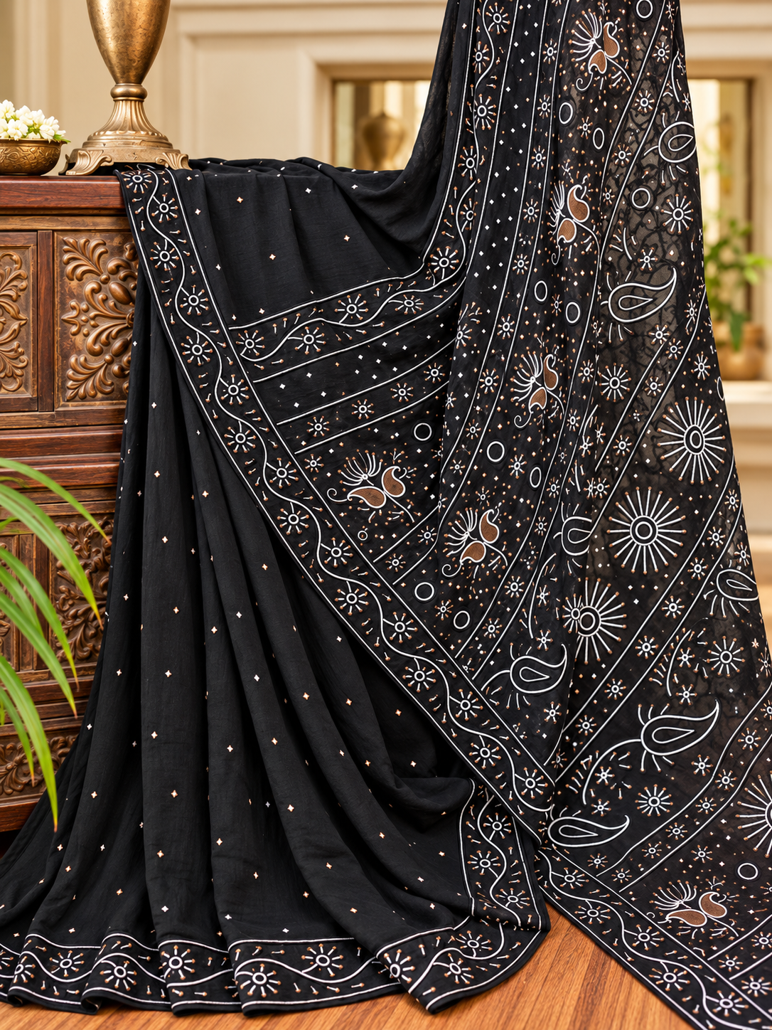 Pure Georgette Chikankari Saree