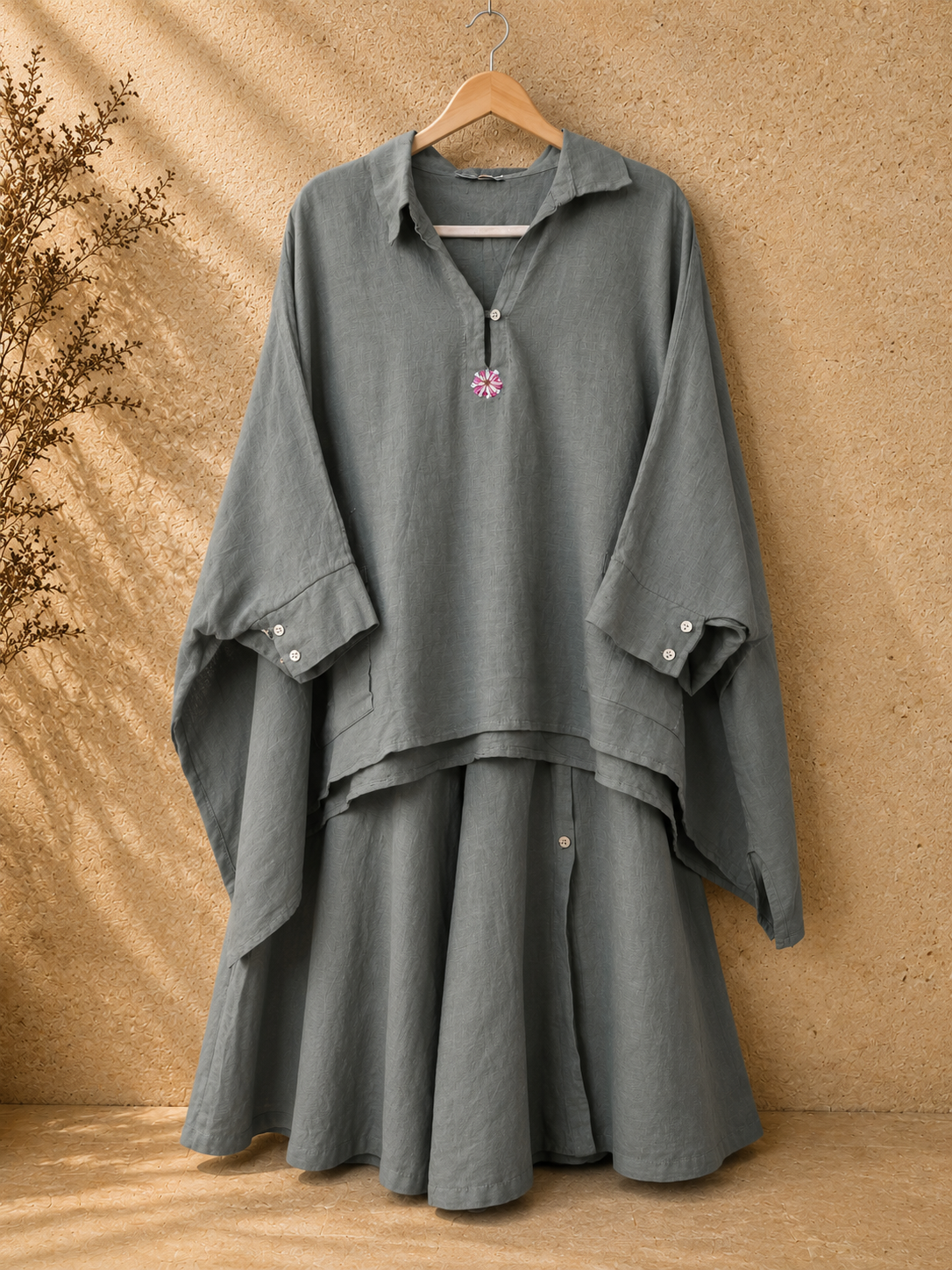 Green Smoke Pure Linen Co-ord Set