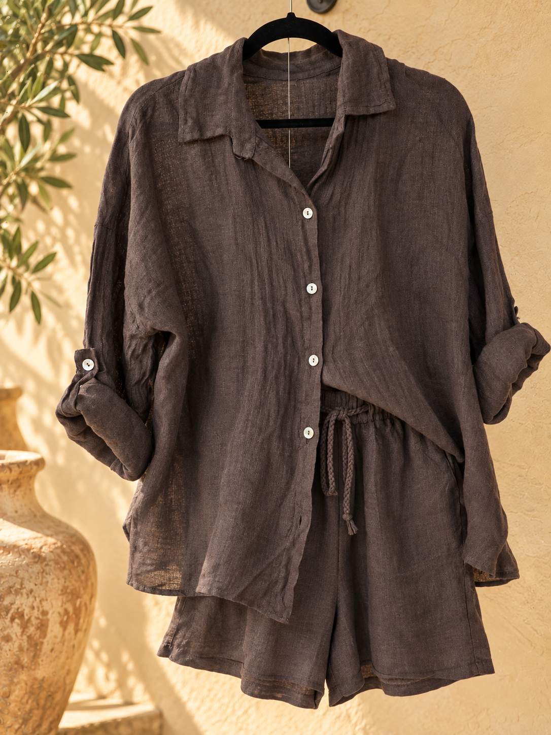 Tabac Pure Linen Co-ord Set