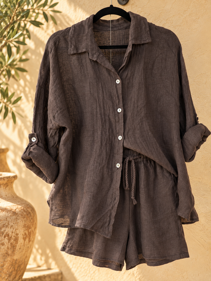 Tabac Pure Linen Co-ord Set
