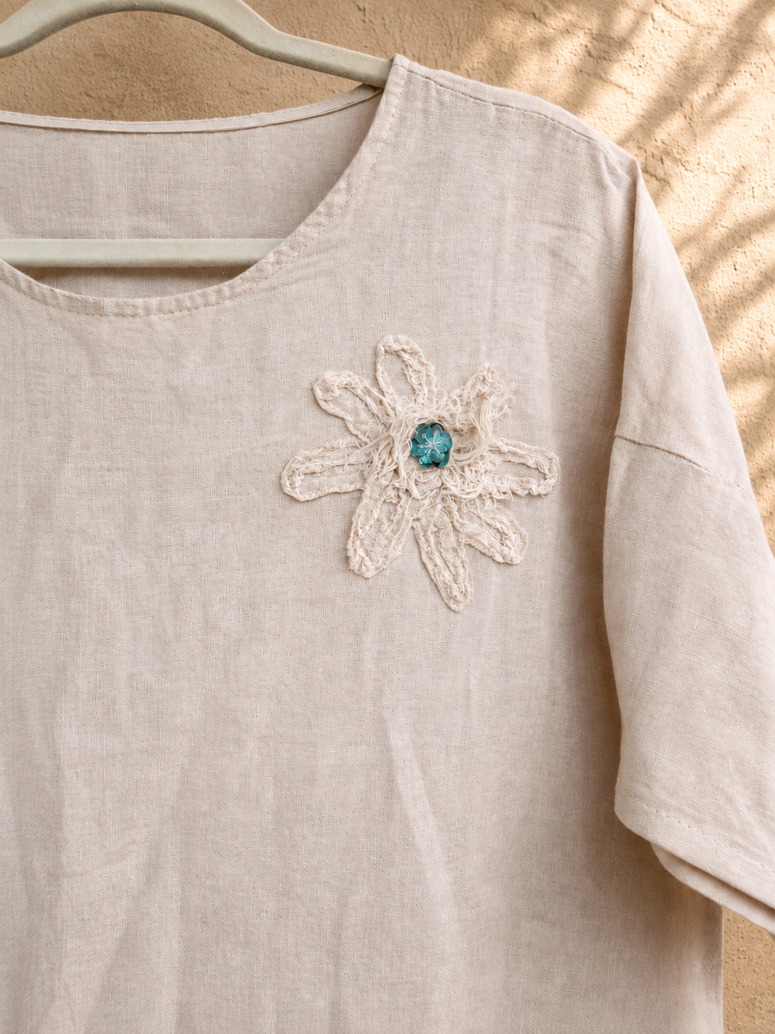 Beige - Antifit Boxy Top